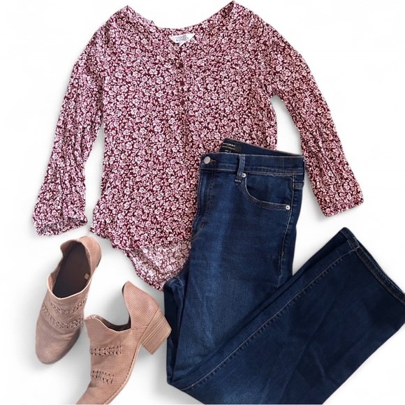 Banana Republic High Rise Bootcut Cropped Jeans, Tall - Picture 6 of 6